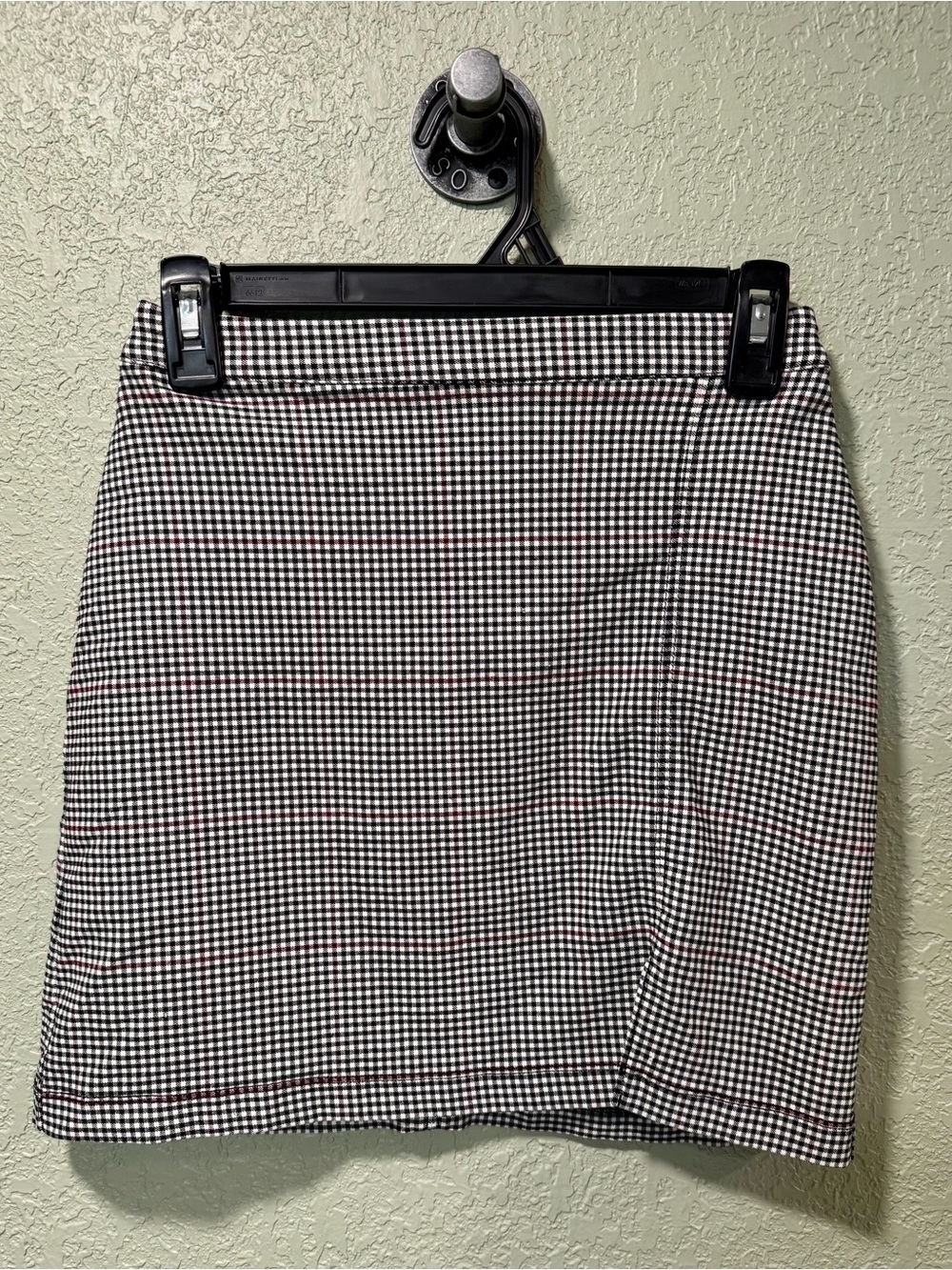 Hollister Black and White Gingham Mini Skirt size XS